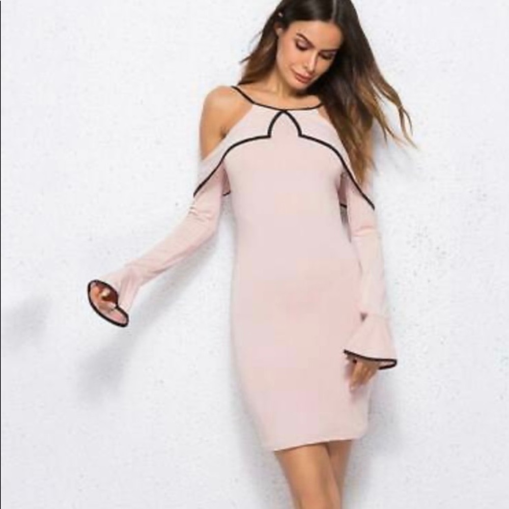 Women Cold Shoulder Bodycon Dress Size L